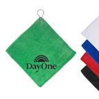 MICROFIBER GOLF TOWEL WITH GROMMET AND HOOK
