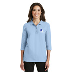 Port Authority Ladies Silk Touch 3/4-Sleeve Polo Shirt