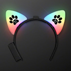 Color Change LED Cat Ears Headband