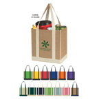Non-woven Two-tone Shopper Tote Bag