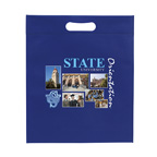 Full Color Non-Woven Die Cut Tote Bag 13W x 15H x 3