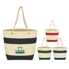 Embroidered Cruising Tote With Rope Handles
