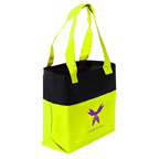 Two Tone Accent Tote Bag