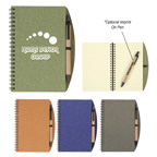Eco-inspired Spiral Notebook and Pen