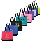 Zipper Polyester Bright Colors Tote Bag