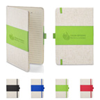 5 x7 Soft Cover PU and Heathered Fabric Journal