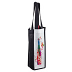 PET Non-Woven 1 Bottle Wine Tote Bag in CMYK - Sublimated