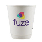 12oz Paper Cup Insulated - White