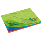 Bic 4x3 Adhesive Rainbow Colored Paper Notepad 50 Sheet