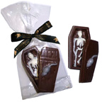 Skeleton in Casket Chocolate Candy