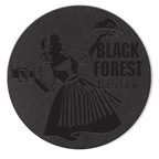 Black Leather Coaster