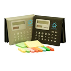 Solar Calculator with Sticky note pad and page markers