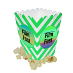 Full Color Mini Scoop Popcorn Sample Box
