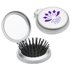 Travel Disk Brush and Mirror Combo