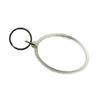 BLANK - Snap-In Oval Flat Key Tag