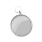 BLANK- Large Round Snap In Key Tag