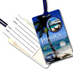 Full Color Luggage Tag w Business Card Pouch