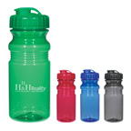 Poly-clear 20 Ounce Fitness Bottle With Super Sipper Lid