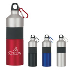 25 Oz. Two-Tone Aluminum Bottle With Rubber Grip