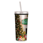 16 OZ Niagara Insulated Tumbler W/ Full color Insert and Straw Lid