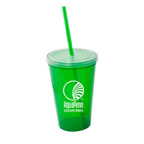 Stadium cup with Lid and Straw