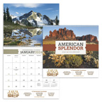 Deluxe American Splendor 16 Month Wall Calendar