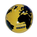 20 Inch Black/Yellow Globe Beach Ball
