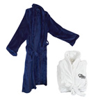Embroidered Mink Touch Luxury Robe