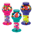 9.75 INCH ASSORTED COLOR SPIRAL GUMBALL MACHINE