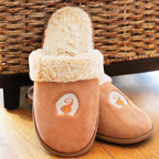 Premium Fur Lined Slippers Embroidered