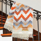 Recycled Cotton Santa Fe Blankets Embroidered