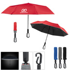 46 Inch Arc Reflective Umbrella With Carabiner Handle