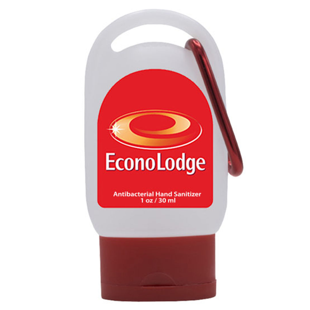 1oz Color Cap Sanitizer With Carabiner