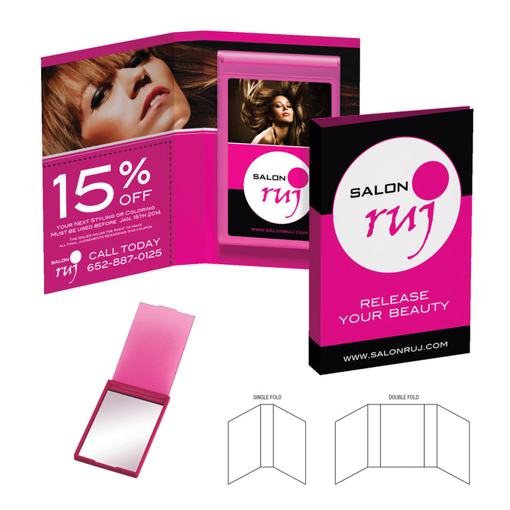 Tek Booklet Rectangle Compact Mirror