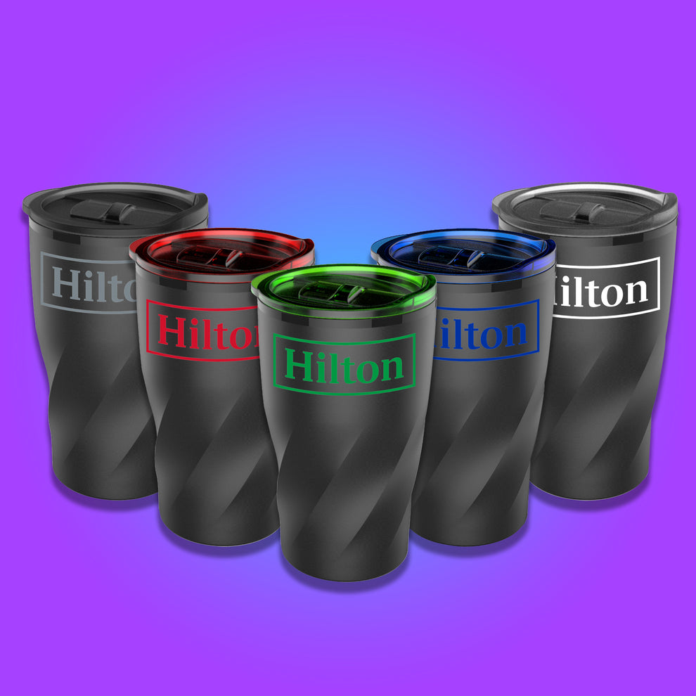 14 oz Stainless Steel Twisting Tumbler With Plastic Liner