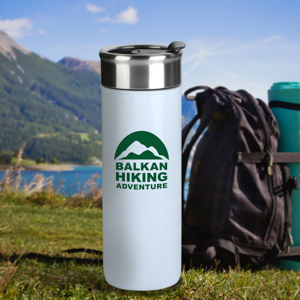 18 oz Stainless Steel Tumbler With Stopper
