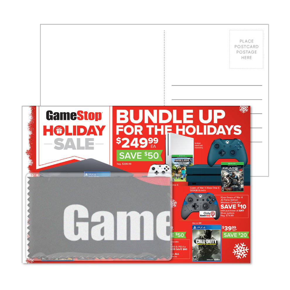 Post Card With Microfiber Cloth & Pvc Pouch