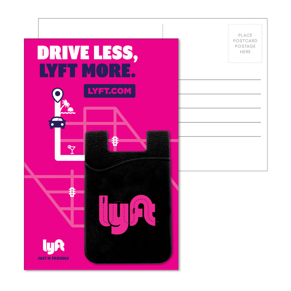 Post Card With Silicone Smart Wallet