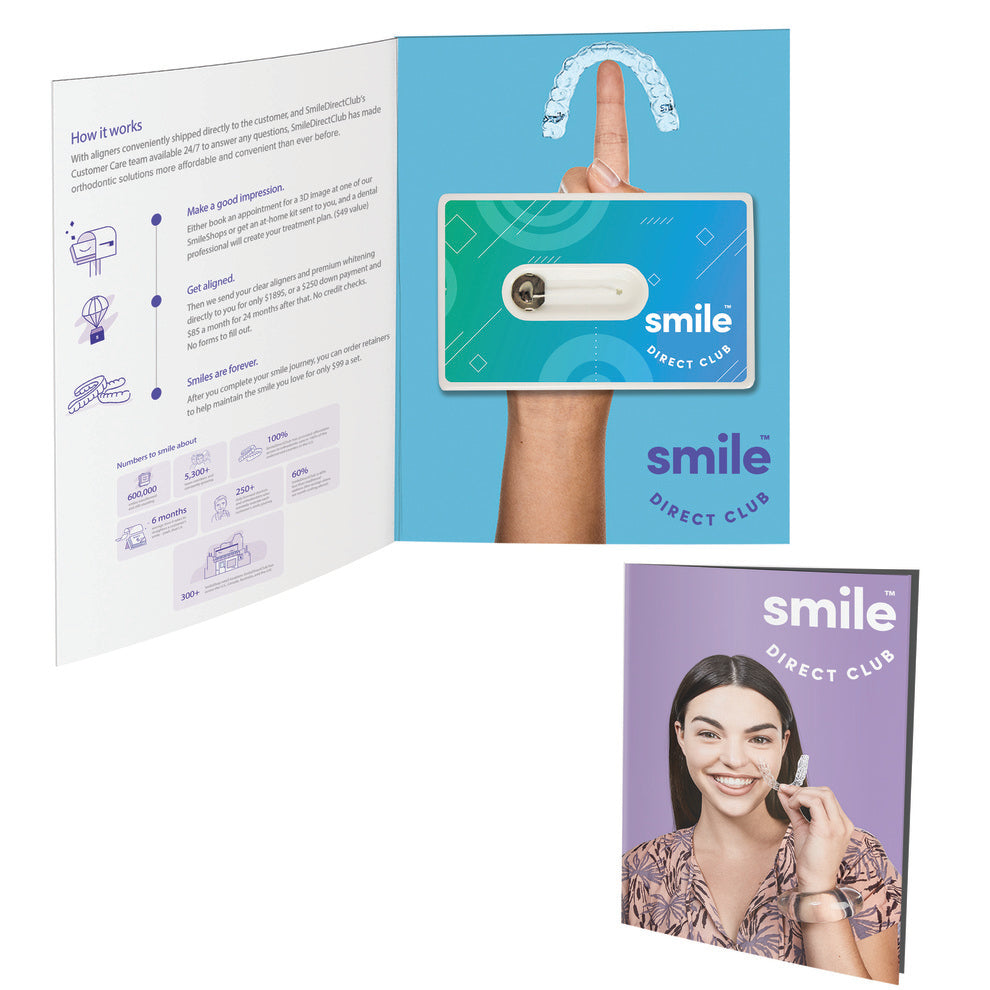 Greeting Card With Credit Card Style Dental Floss With Mirror