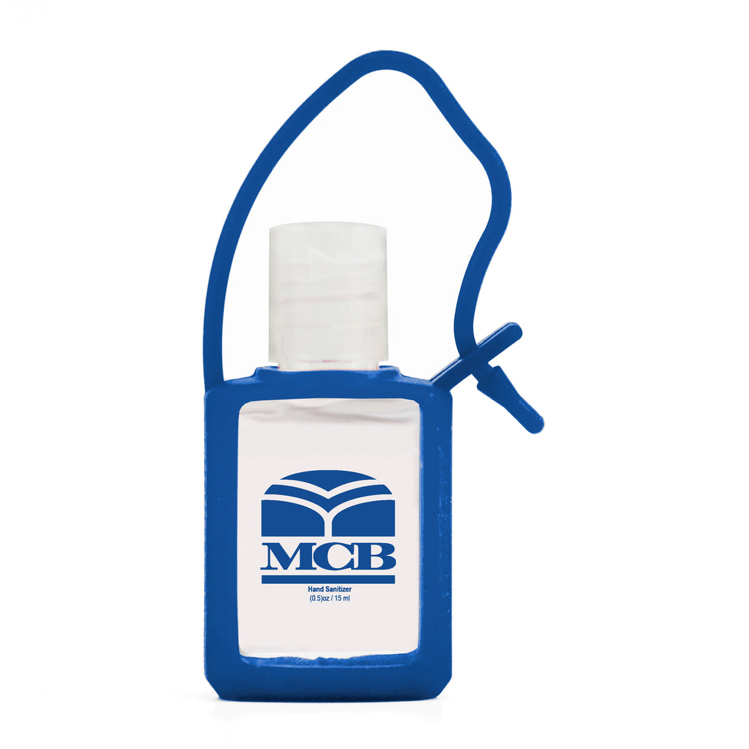 0.50oz/15ml Travel Strap Square Anitbacterial Hand Sanitizer
