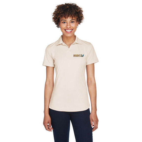 UltraClub Ladies Cool and Dry Sport Snag-Resistant Performance Interlock Polo- Embroidered