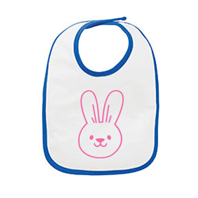 Rabbit Skins Infant Jersey Contrast Trim Velcro Bib