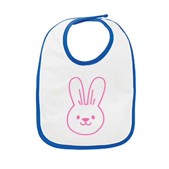 Rabbit Skins Infant Jersey Contrast Trim Velcro Bib