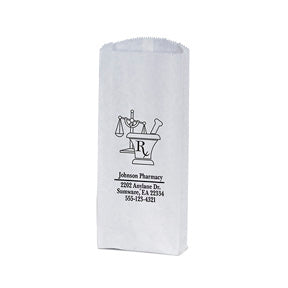 Pharmacy Paper Bags 5W x 2 x12H