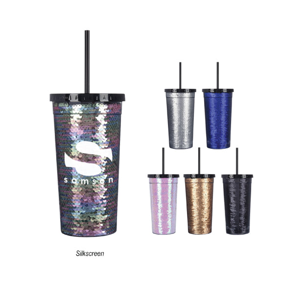 Sequin 24 ounce Tumbler