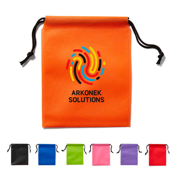 Full Color Non Woven Drawstring Pouch