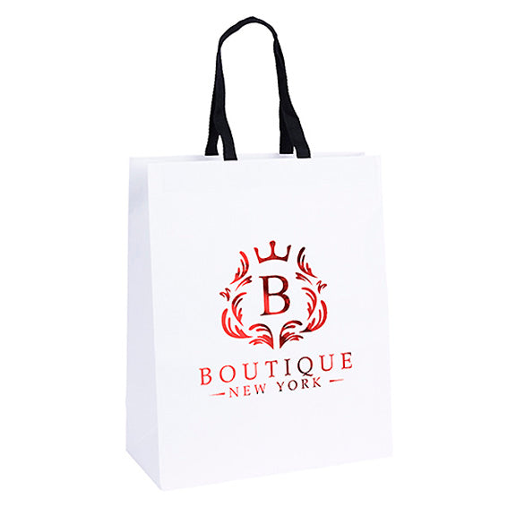 Teak Woven Handle White Eurotote