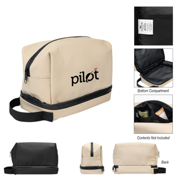 Hudson rPET Leatherette Cosmetic Bag