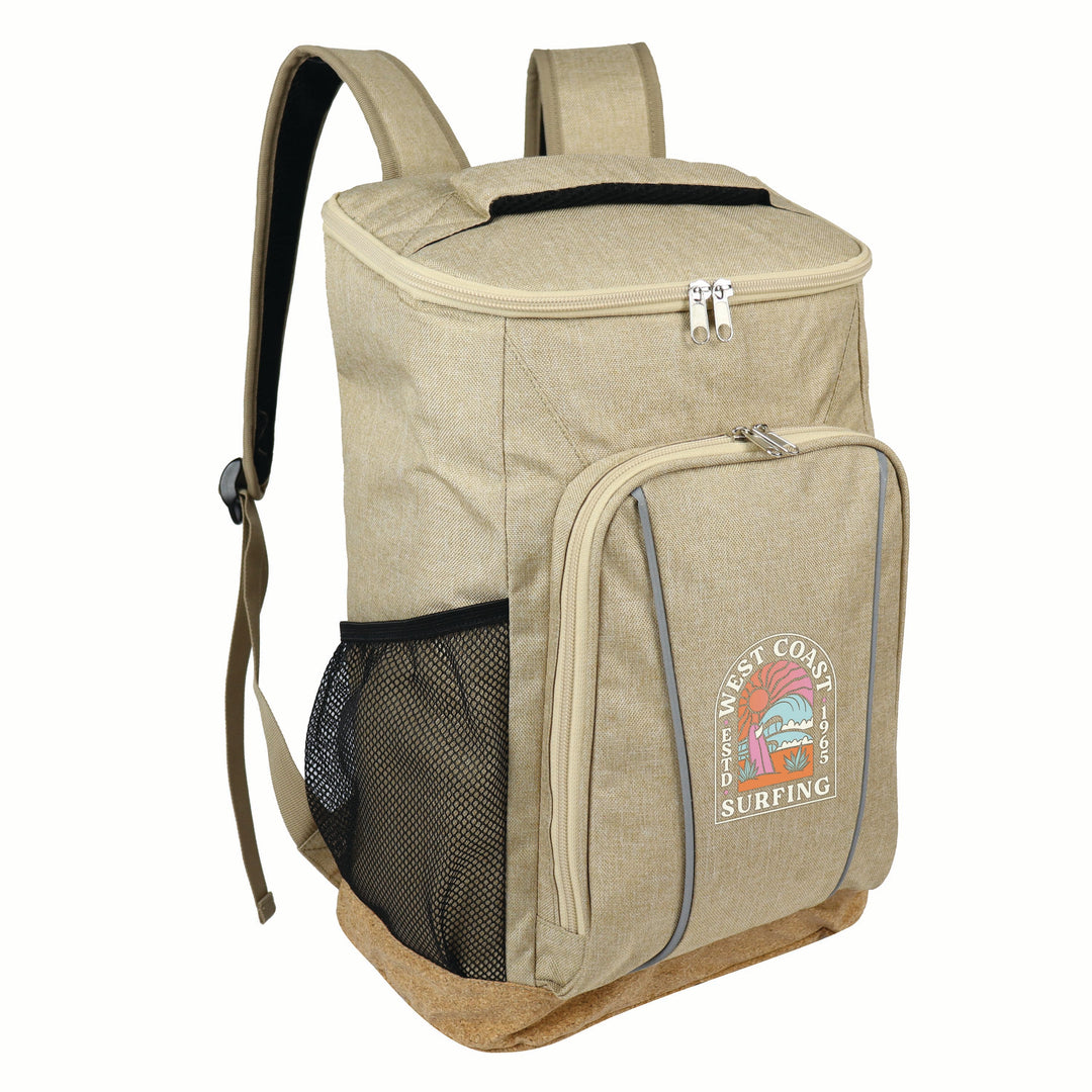 Sustainable Cork & RPET Backpack Cooler