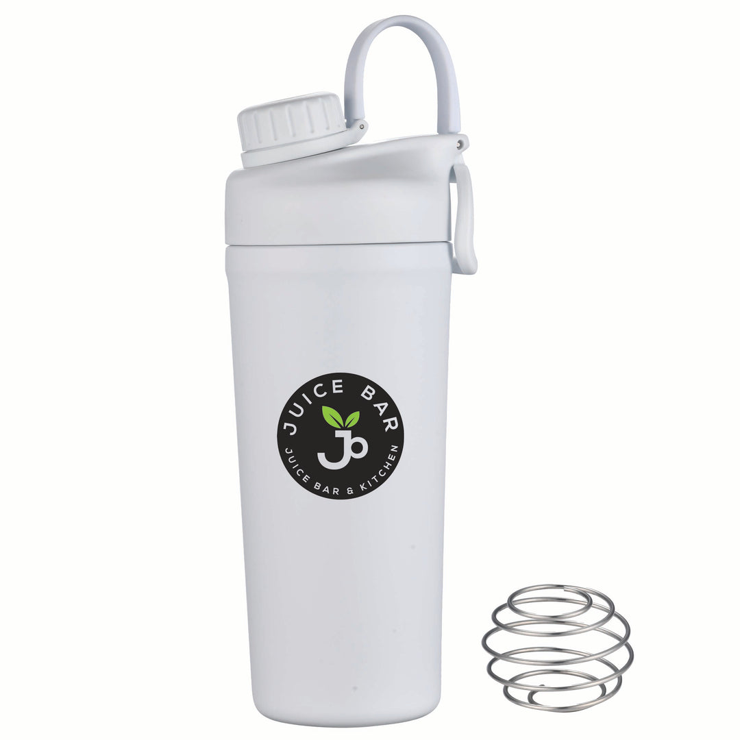 27 oz Shaker & Water Bottle with Stainless Steel Agitator
